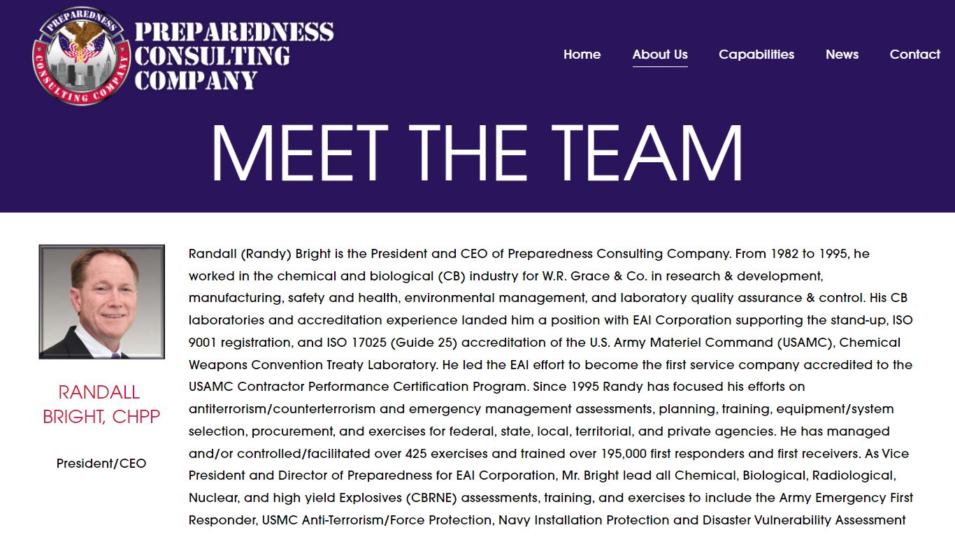 Our Team — Preparedness Consulting Company - pcc-us.com